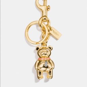 Coach 3D Teddy Bear Charm